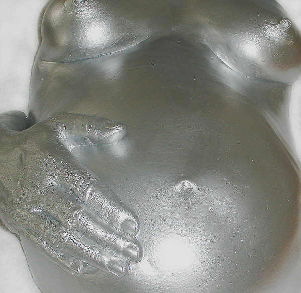3D Abdruck von babyfusserl.at Schwanger Bauch